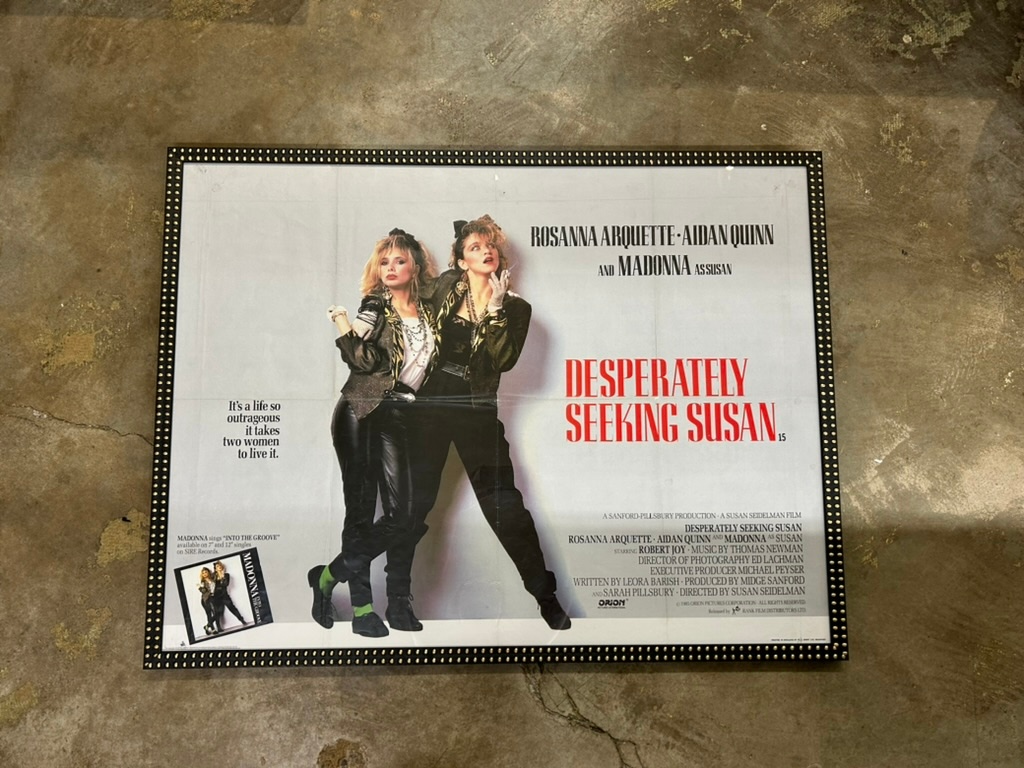 Framed concert poster with UV-protective glazing