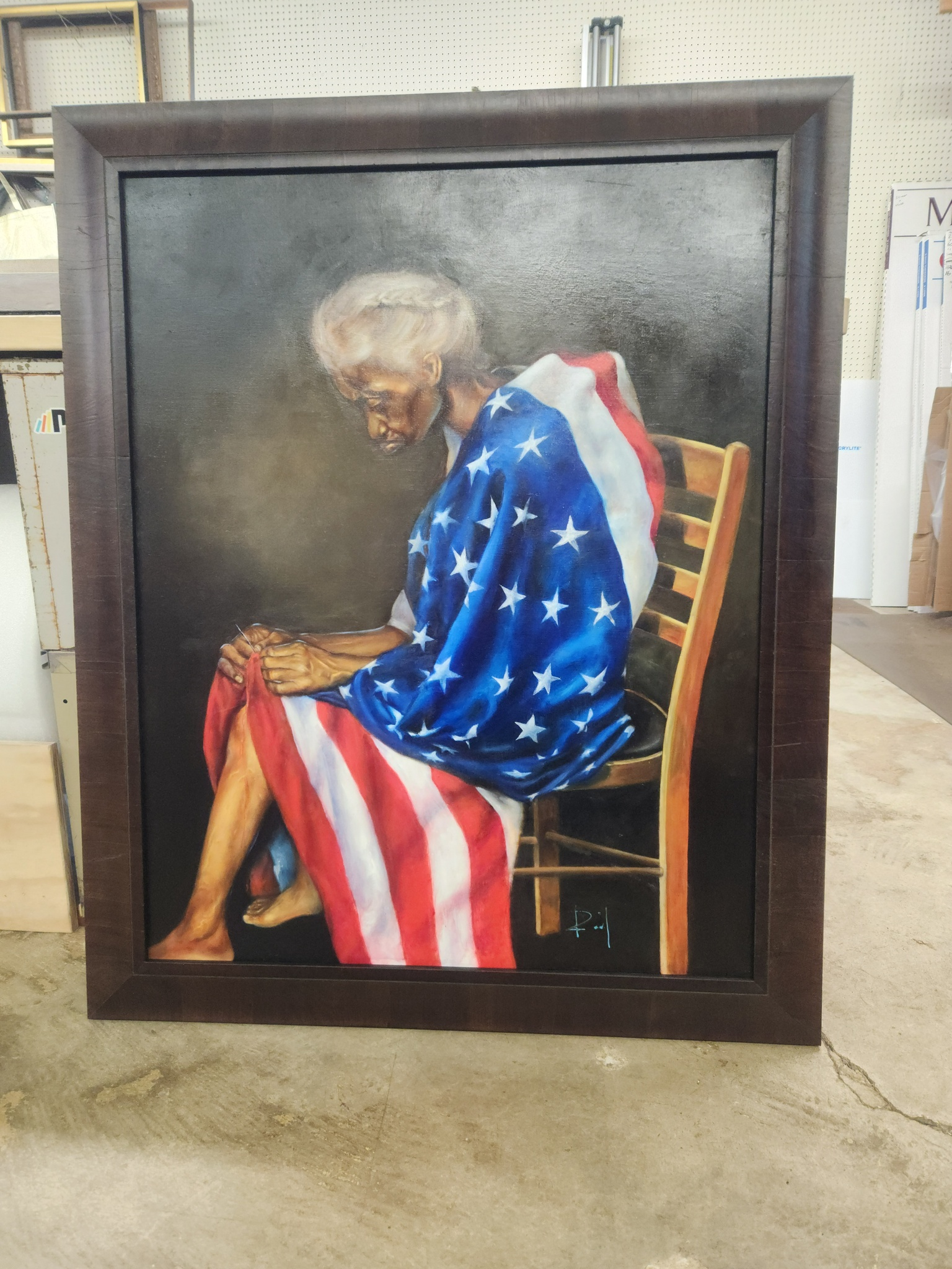 Fine art custom framing with museum glazing — Atlanta