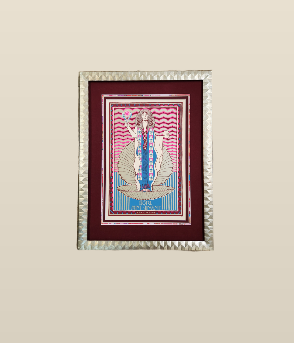 Framed concert poster with UV-protective glazing